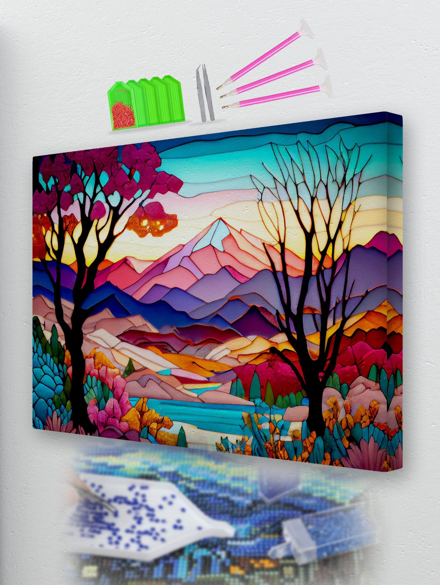 Colorful Mountain Peak Diamond Painting Kit