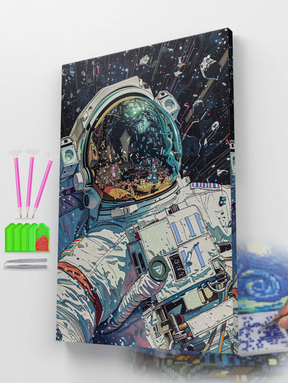 Astronaut Space Art Diamond Painting Kit