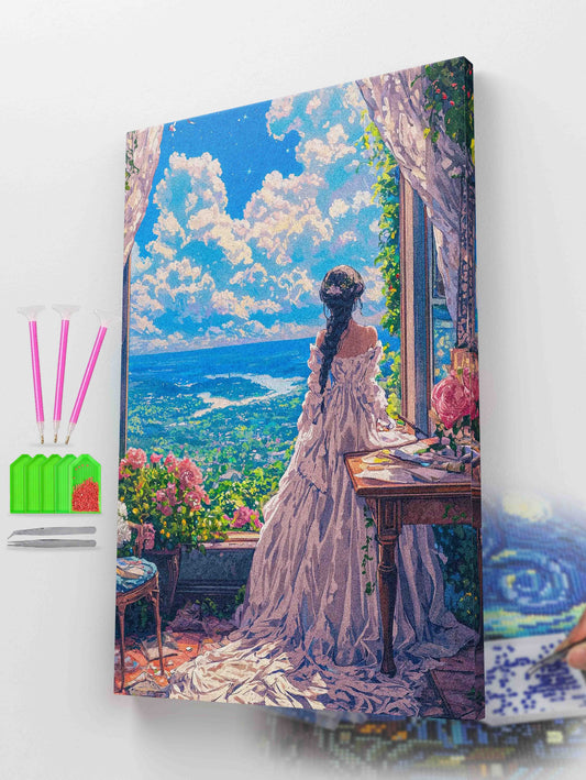 Beneath a Blooming Sky Diamond Painting Kit