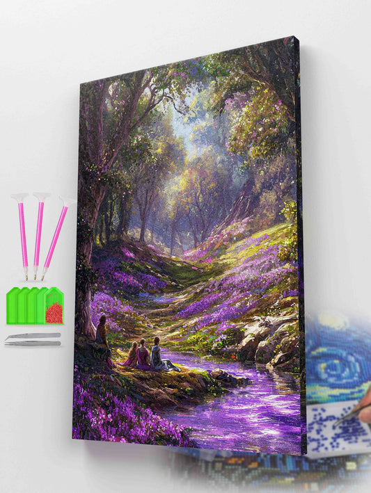 Purple Pathways Diamond Painting Kit