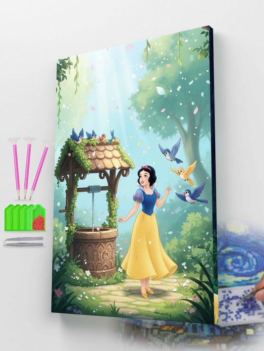 Snow White's Magical Garden Diamond Painting Kit