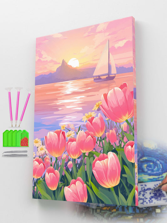 Twilight Bloom Diamond Painting Kit