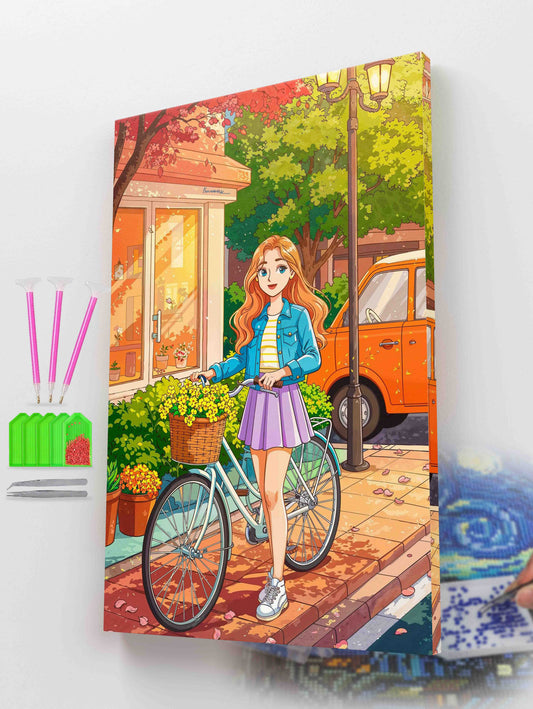 Autumn Street Stroll Diamond Painting Kit