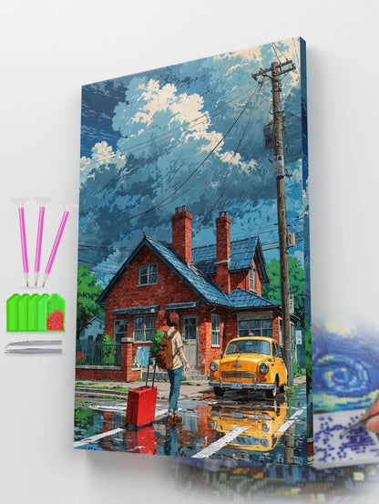 Nostalgic Streetscape Diamond Painting Kit