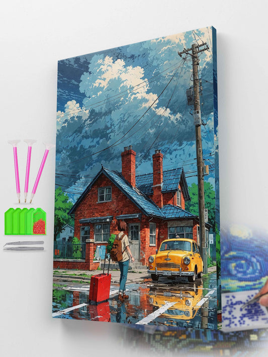 Nostalgic Streetscape Diamond Painting Kit