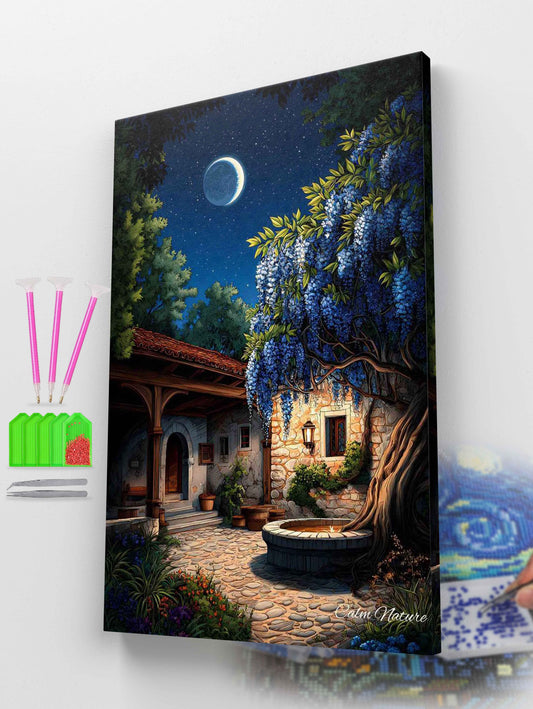 Quiet Night Courtyard Diamond Painting Kit