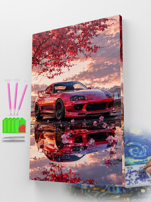 Crimson Thunder Diamond Painting Kit