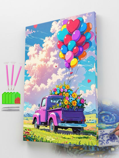 The Floral Roadtrip Diamond Painting Kit