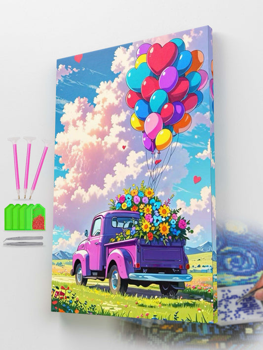 The Floral Roadtrip Diamond Painting Kit