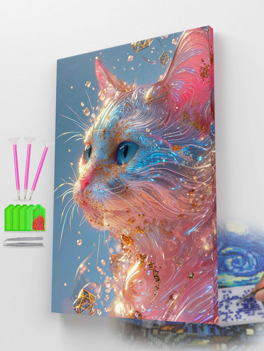 Fantasy Glow Cat Diamond Painting Kit