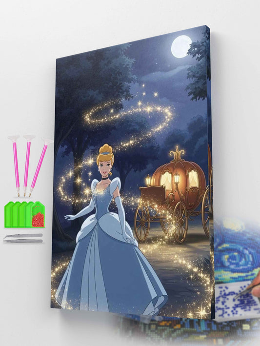 Magical Cinderella Princess Diamond Painting Kit