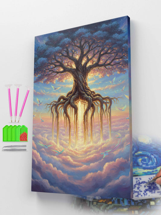 Mystical Floating Tree Diamond Painting Kit