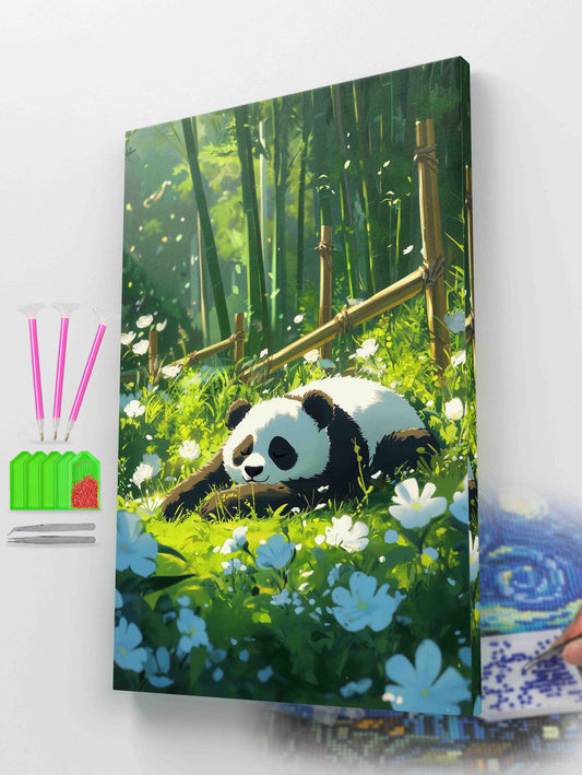 Panda in Bamboo Forest Diamond Painting Kit