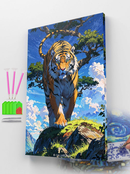 Tiger in Mountains Diamond Painting Kit