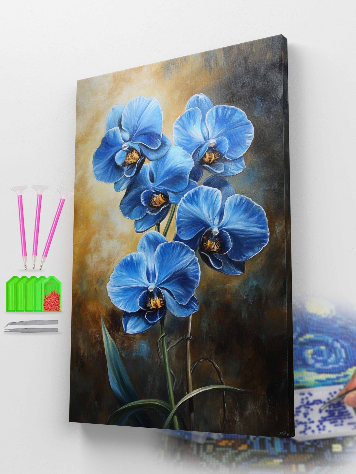 Blue Orchid Diamond Painting Kit