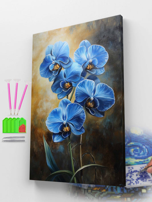 Blue Orchid Diamond Painting Kit