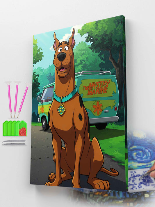 Scooby in the Spotlight Diamond Painting Kit