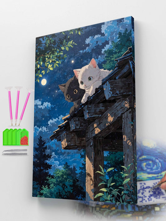 Moonlight Whiskers Diamond Painting Kit
