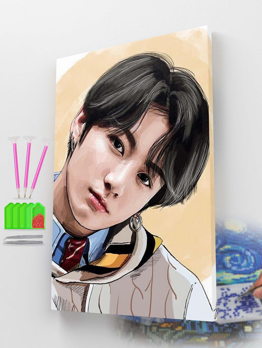 Iconic BTS Jungkook Diamond Painting Kit