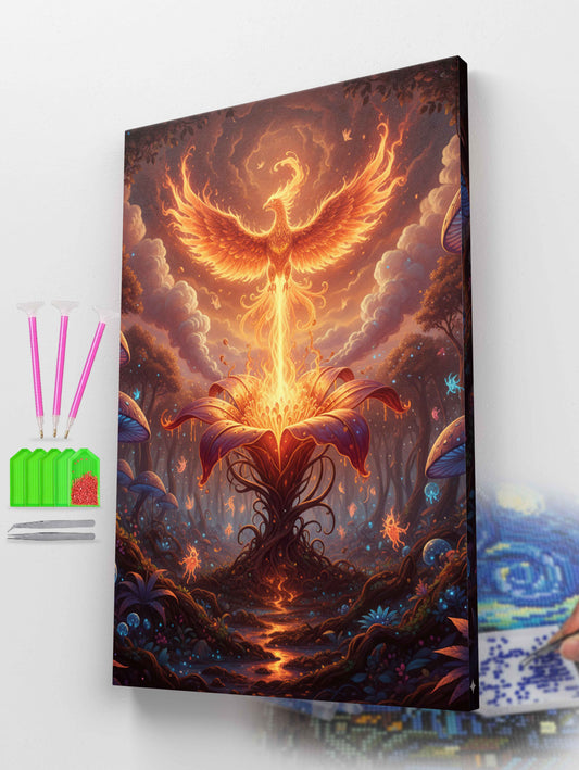 Majestic Phoenix Fantasy Diamond Painting Kit