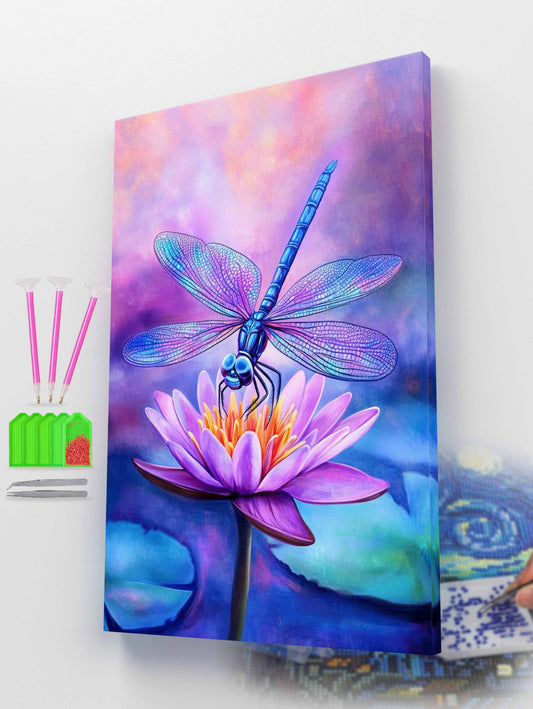 Blue Dragonfly Diamond Painting Kit