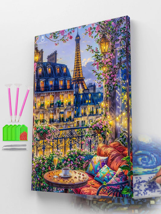 Evening in Parisian Bloom Diamond Painting Kit