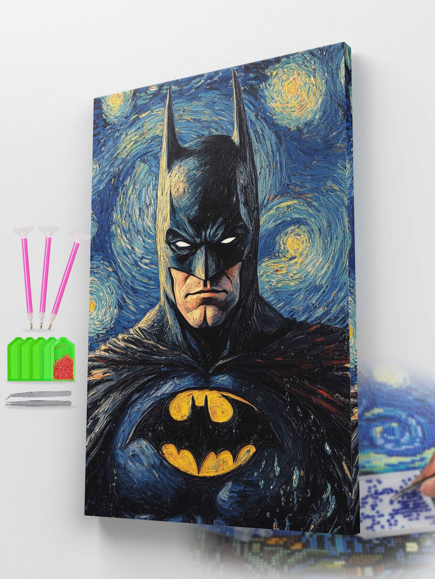 Batman in Starry Night Diamond Painting Kit