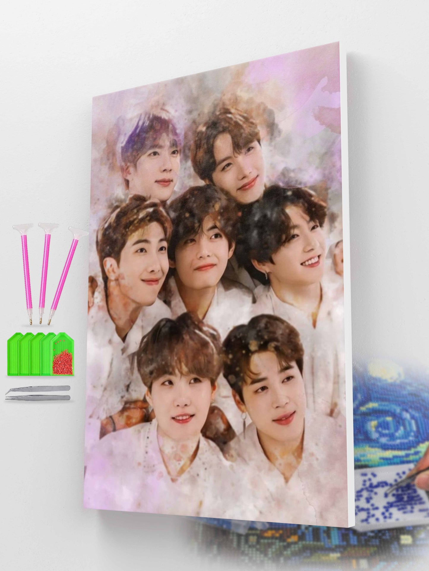 Dreamy BTS Portrait Diamond Painting Kit