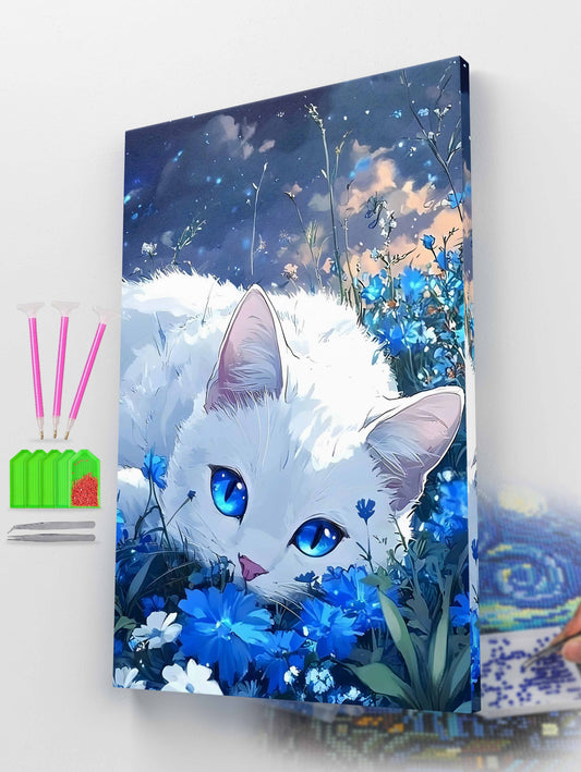 Blue-Eyed Dream Diamond Painting Kit