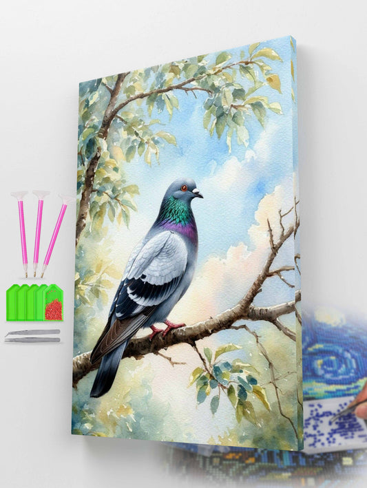 Peaceful Pigeon Diamond Painting Kit