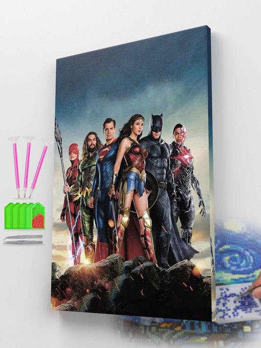 Justice League Heroes Diamond Painting Kit