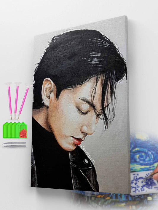 Jungkook Elegant Side Diamond Painting Kit