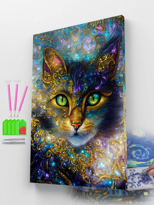 Celestial Cat Goddess Diamond Painting Kit