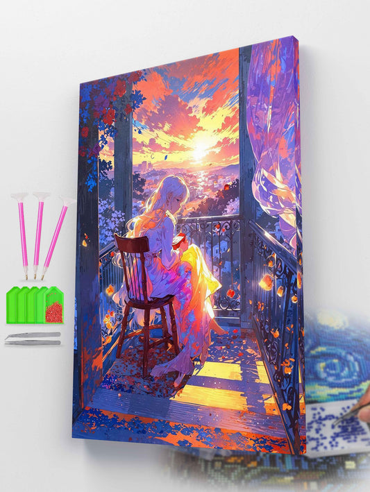 A Peaceful Evening in Color Diamond Painting Kit
