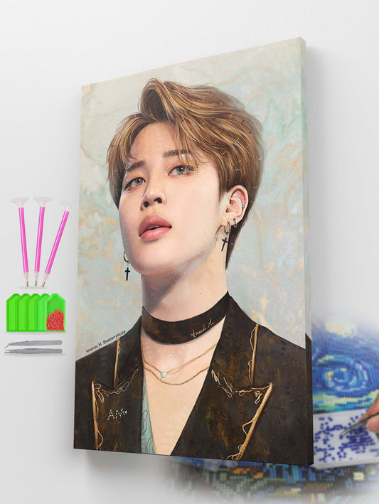 BTS Jimin Portrait Diamond Painting Kit