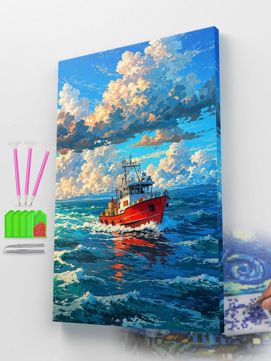 Voyage Beneath the Clouds Diamond Painting Kit