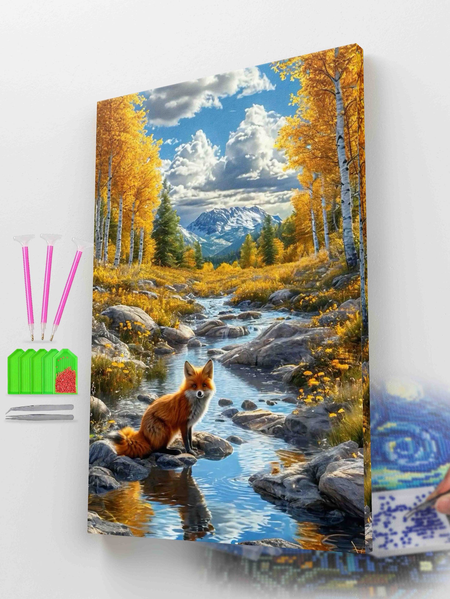 Fox in Autumn Forest Diamond Painting Kit