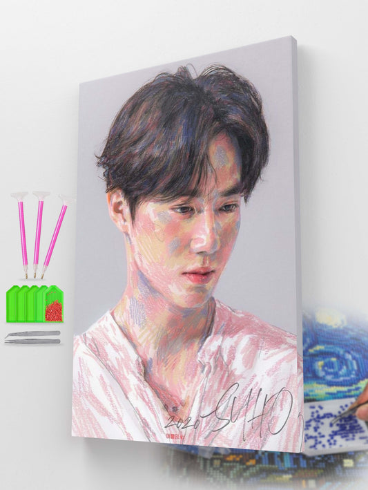 EXO K-Pop Pastel Diamond Painting Kit