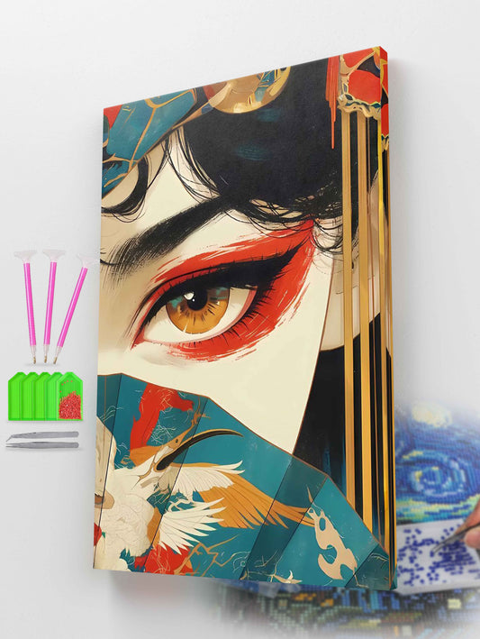 Crimson Veil Diamond Painting Kit