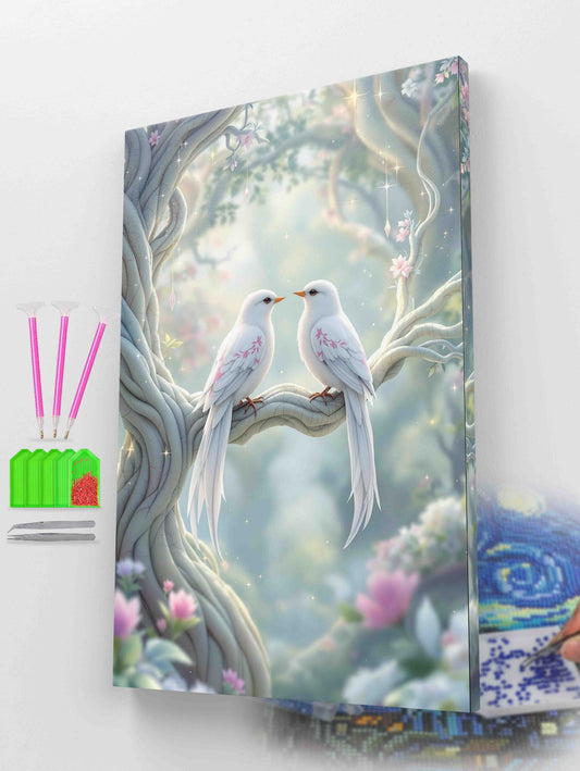 Love Birds on Branch Diamond Painting Kit