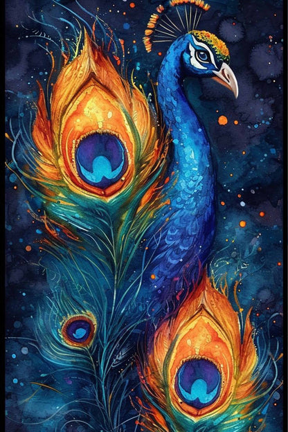 Majestic Peacock Diamond Painting Kit