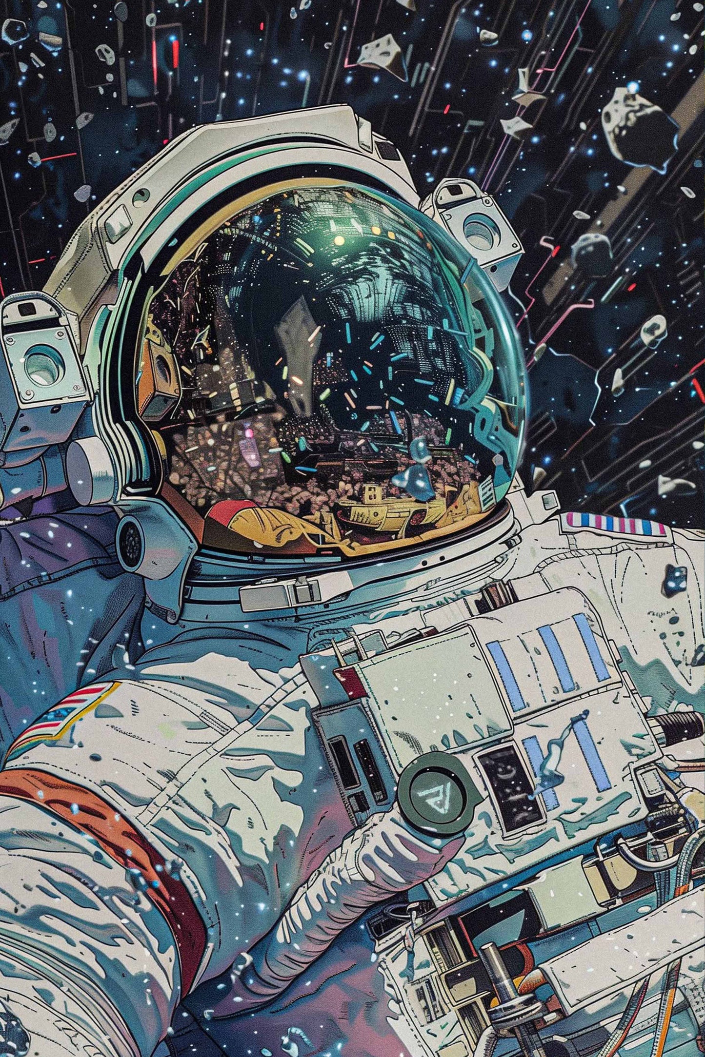 Astronaut Space Art Diamond Painting Kit