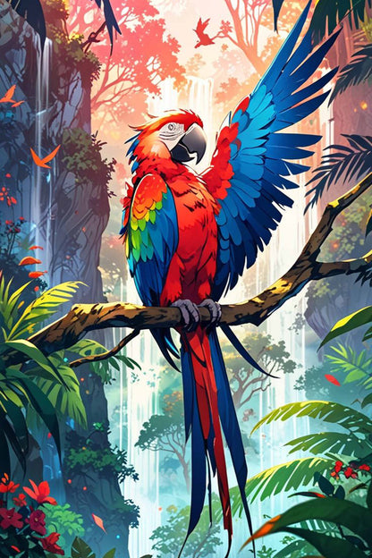 Parrot’s Pride Diamond Painting Kit