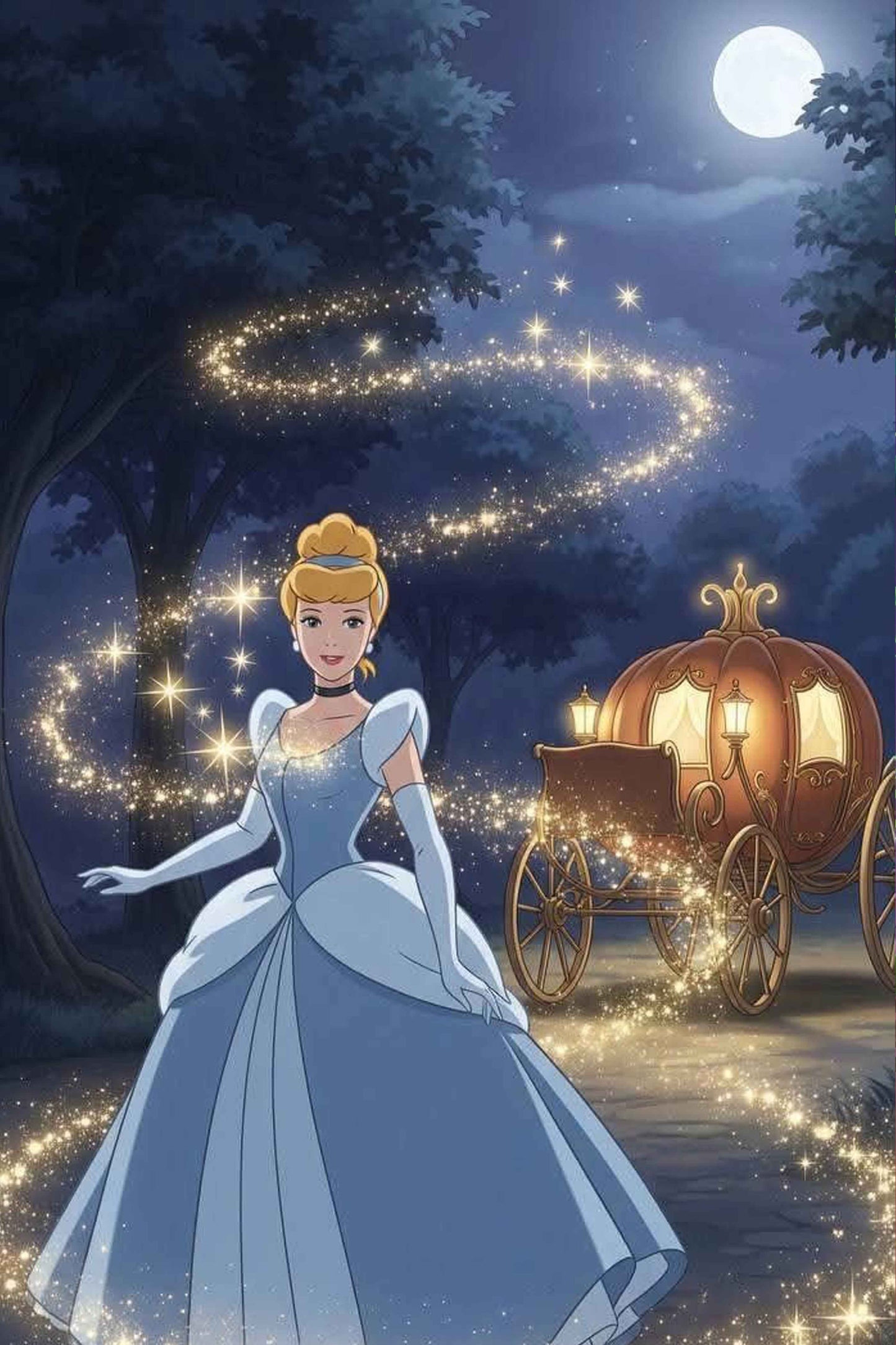 Magical Cinderella Princess Diamond Painting Kit