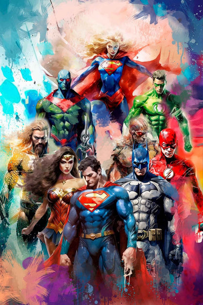 Justice League United Diamond Painting Kit