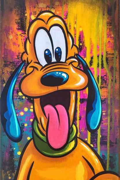 Vibrant Pop Art Pluto Diamond Painting Kit