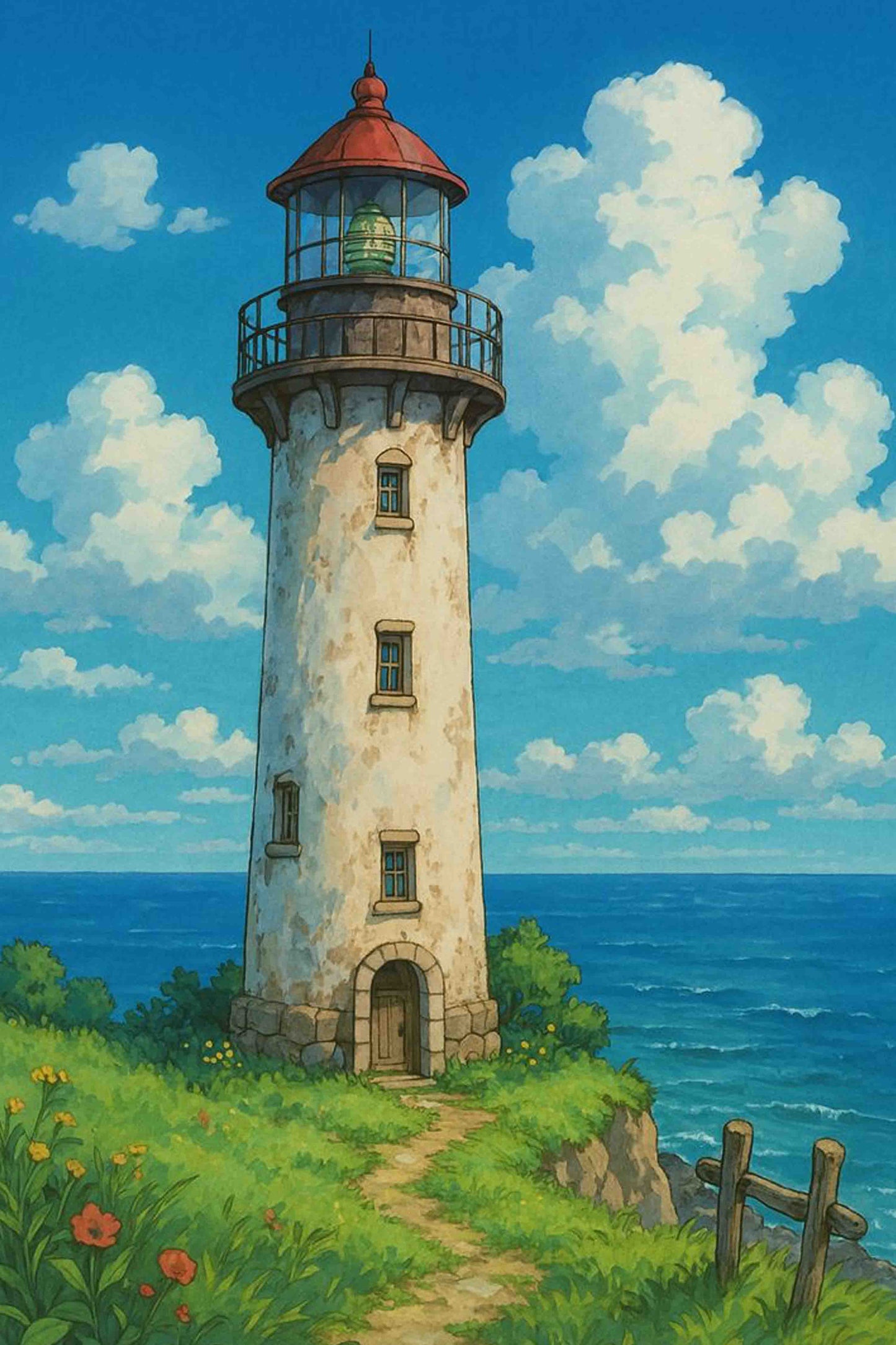 Seaside Lighthouse Serenity Diamond Painting Kit