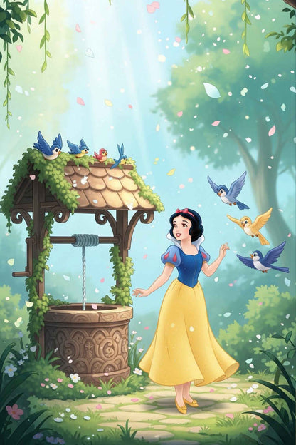 Snow White's Magical Garden Diamond Painting Kit