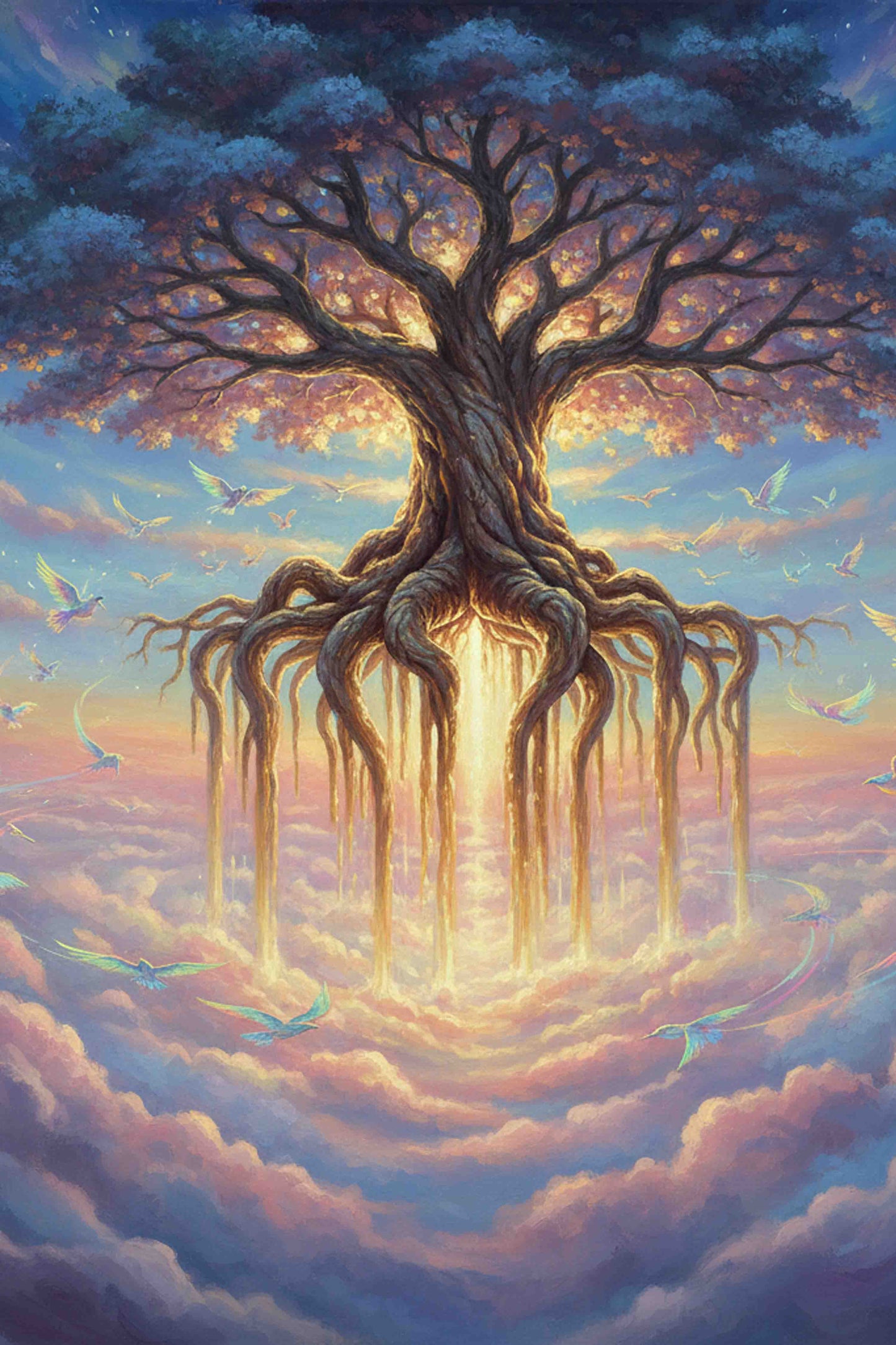 Mystical Floating Tree Diamond Painting Kit
