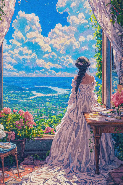 Beneath a Blooming Sky Diamond Painting Kit